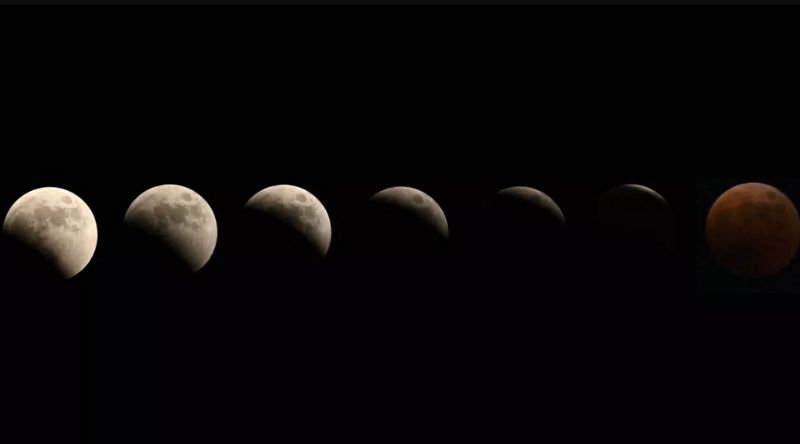 Potret Indahnya Gerhana Bulan Total di Berbagai Belahan Dunia