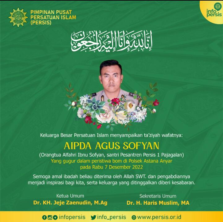 Polisi Korban Bom Bunuh Diri di Bandung Wali Santri Pesantren Persis