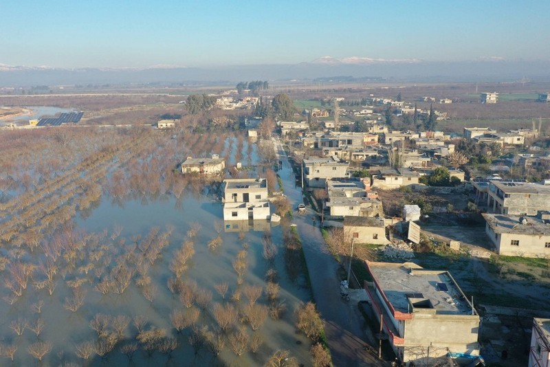 Potret Desa di Suriah Terendam Banjir Usai Diguncang Gempa