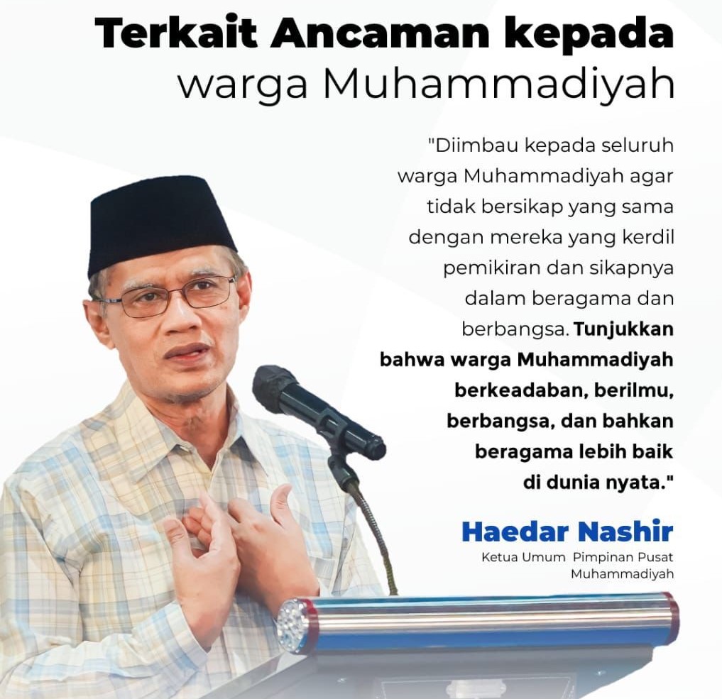 Viral Peneliti BRIN Diduga Ancam Bunuh Warga Muhammadiyah, Haedar Nashir: Jangan Terpancing