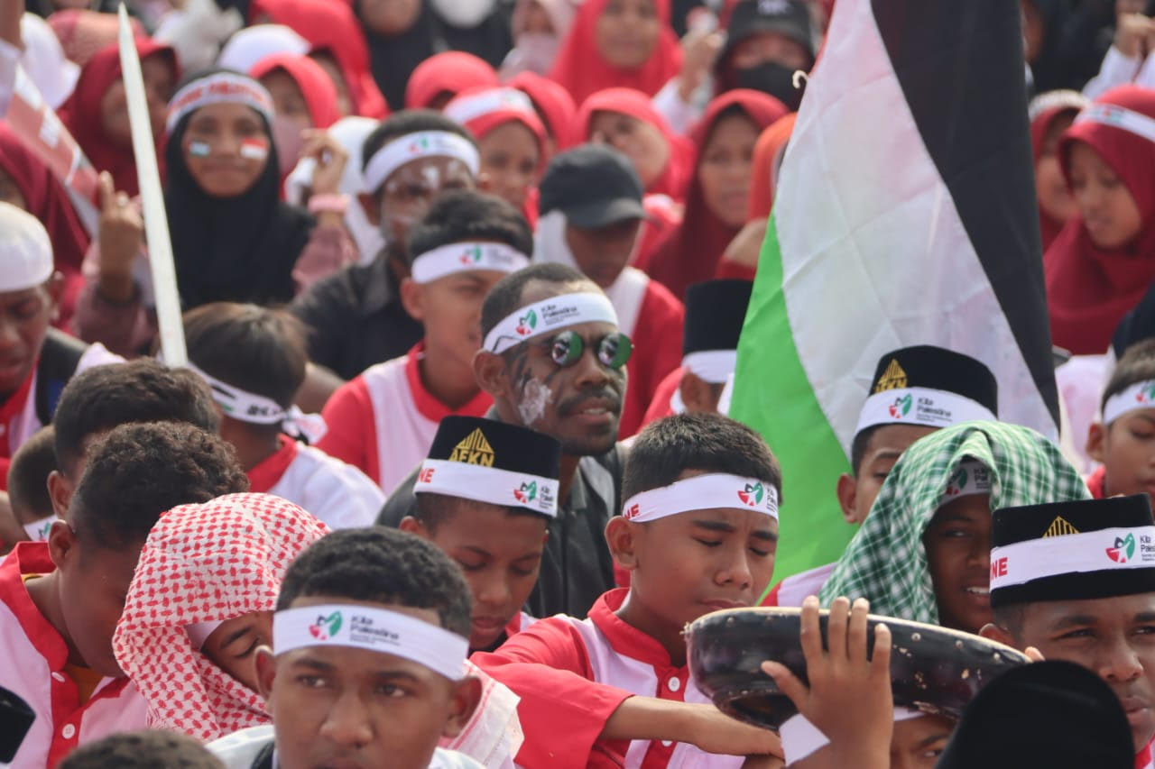 Foto-Foto Aksi Bela Palestina di Monas, Dihadiri 2 Juta Massa