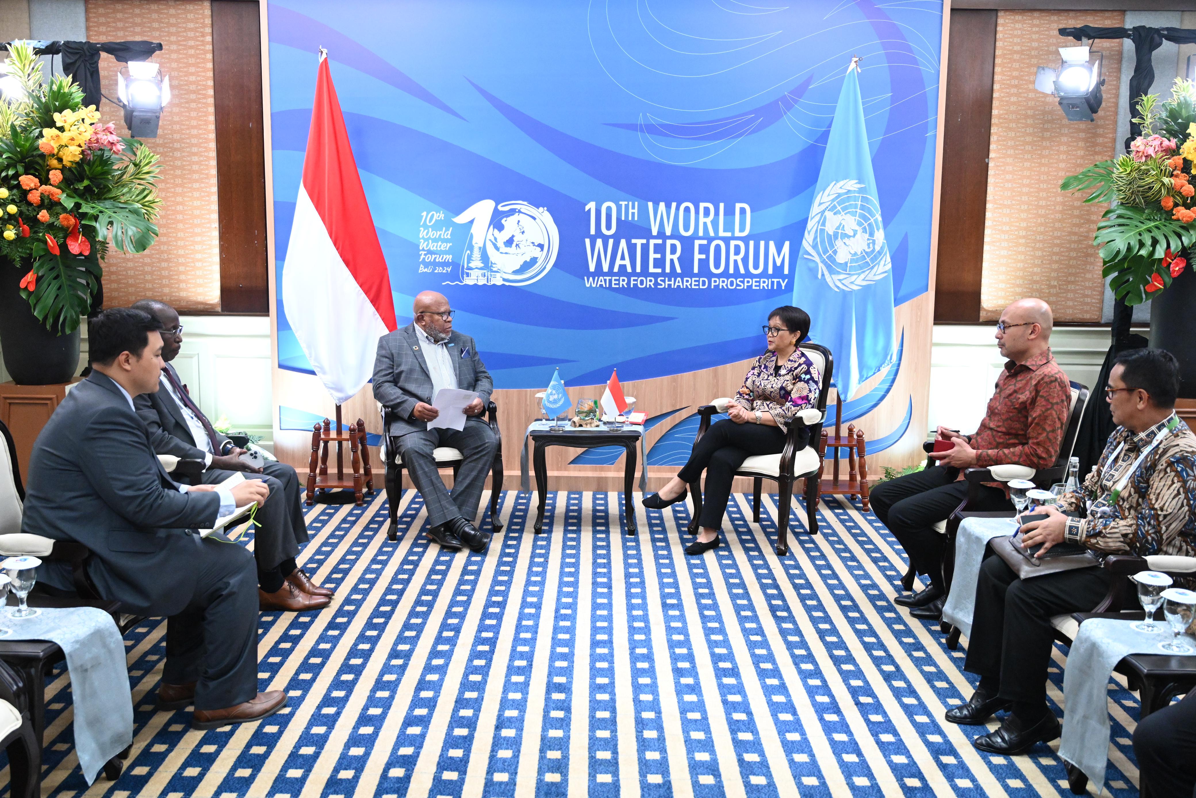 Menlu RI Bertemu Presiden SMU PBB Bahas Isu Palestina & Perubahan Iklim