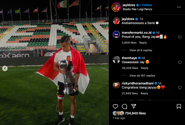 Jay Idzes, Bintang Timnas Indonesia yang Mengantar Venezia Promosi ke Serie A