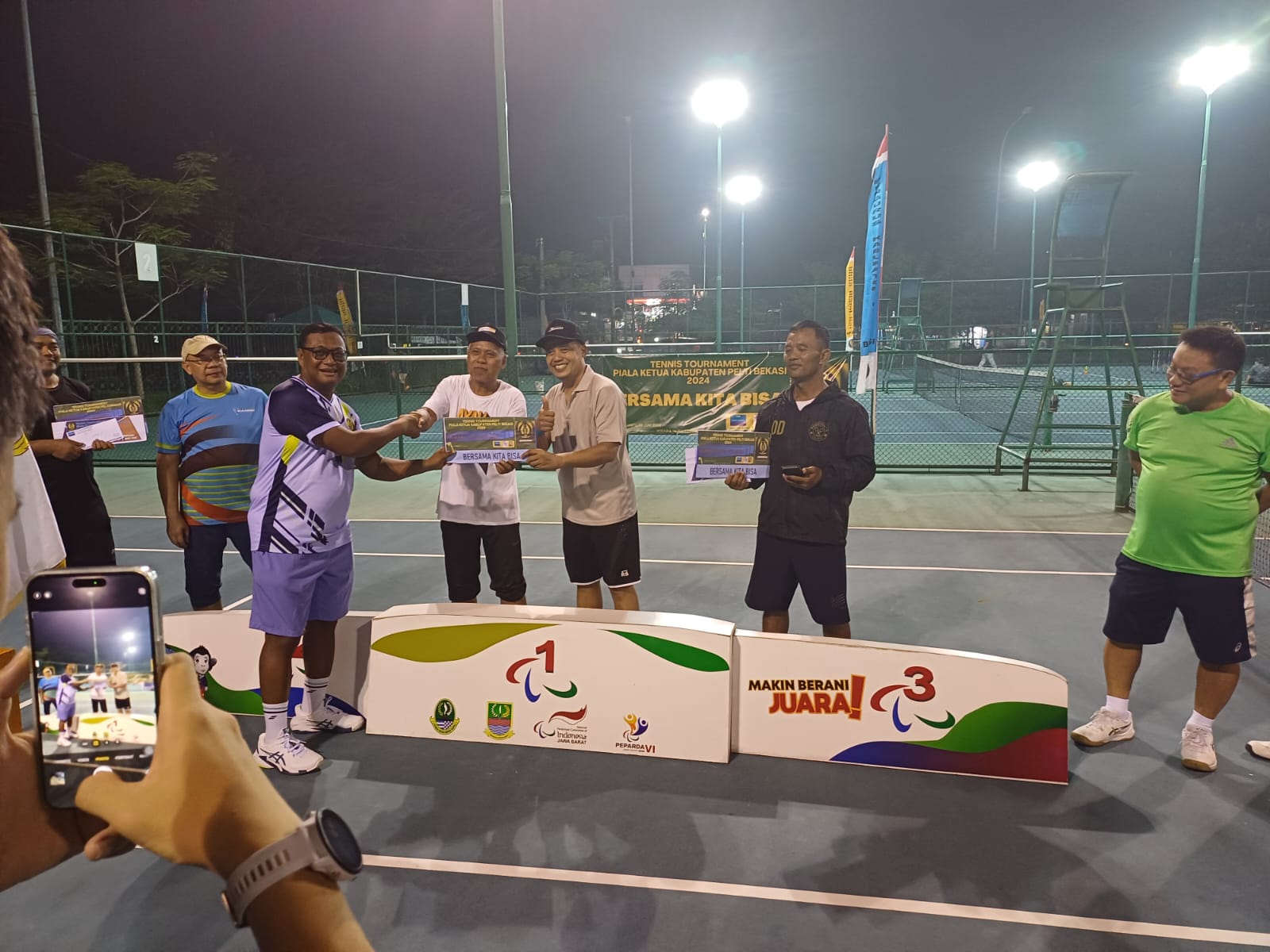 Narkim-Harjito Juara, Ketua Pelti Semangati Bekasi Cetak Banyak Bibit Tenis Profesional