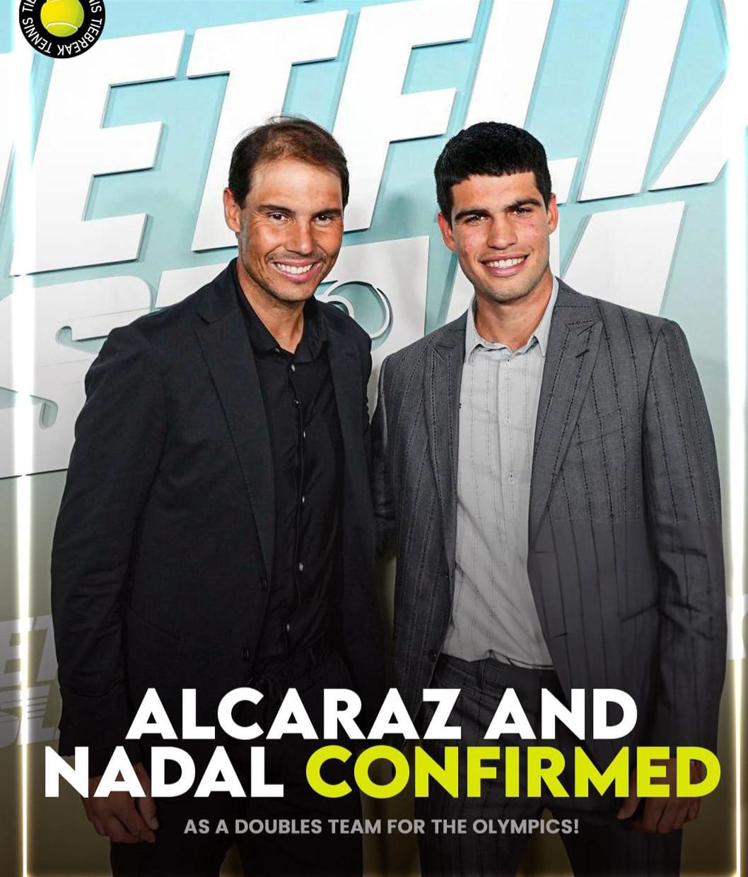 Nadal Bermain Ganda Bersama Alcaraz di Olimpiade Paris