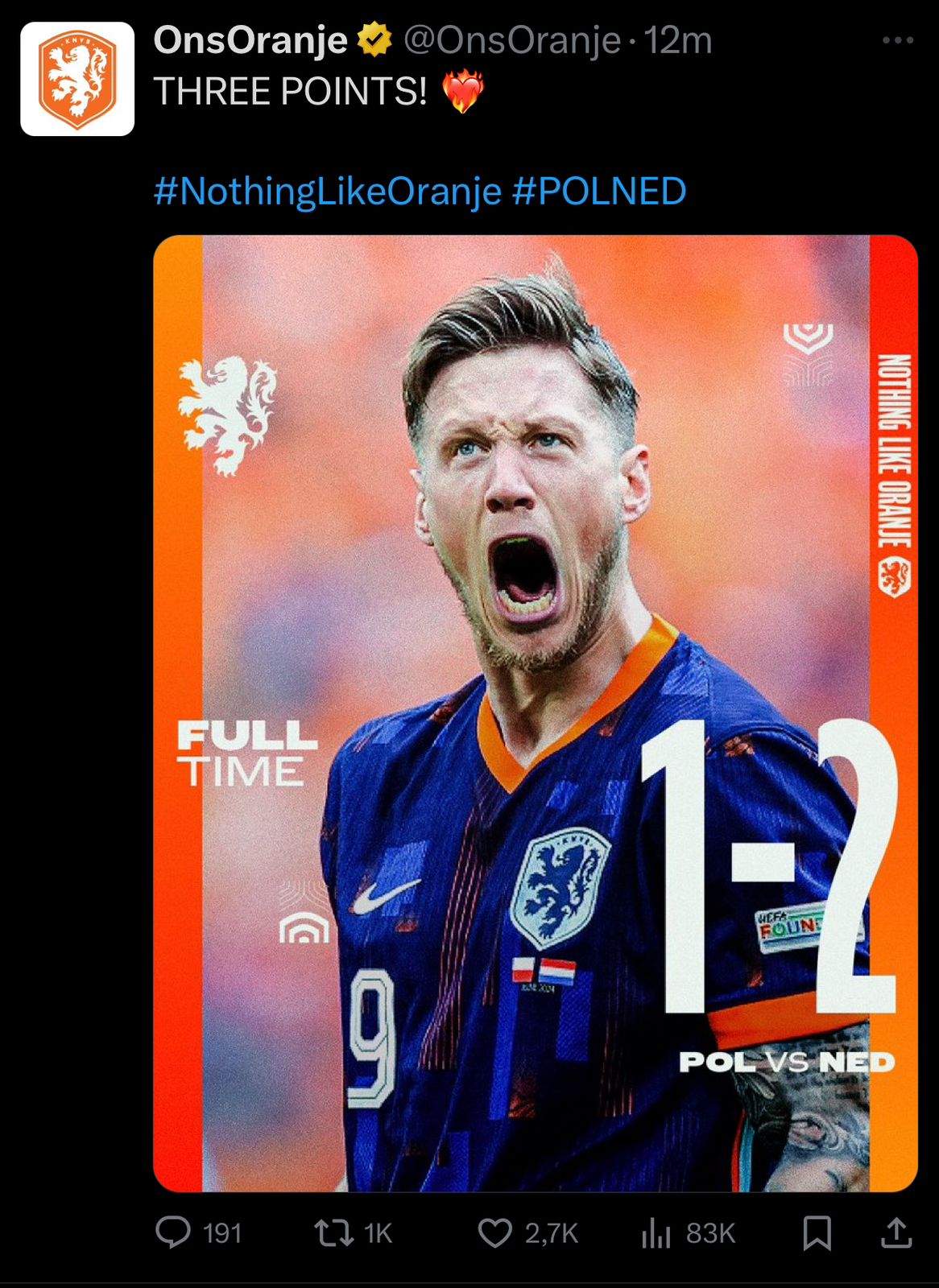 Comeback Maut! Weghorst Buat Polandia Menyesal, Belanda Menang 2-1