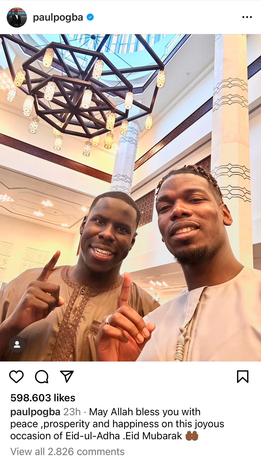 Pogba, Khabib, dan Benzema Bagikan Momen Kebahagiaan Idul Adha di Media Sosial