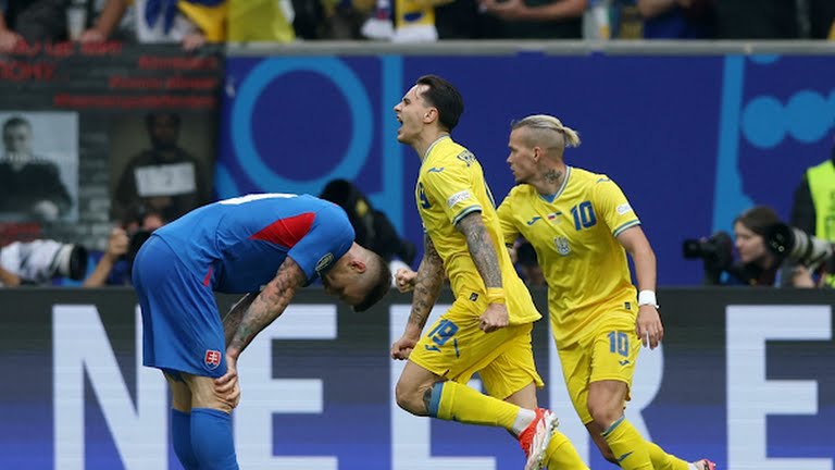 Euro 2024: Ukraina Membalikkan Keadaan, Kalahkan Slovakia 2-1