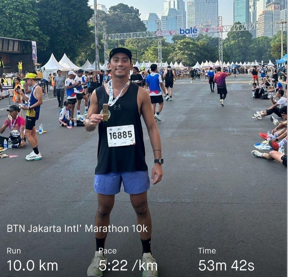 Ramai Selebritas Ikut Jakarta Maraton, Daffa Wardhana Raih Personal Best