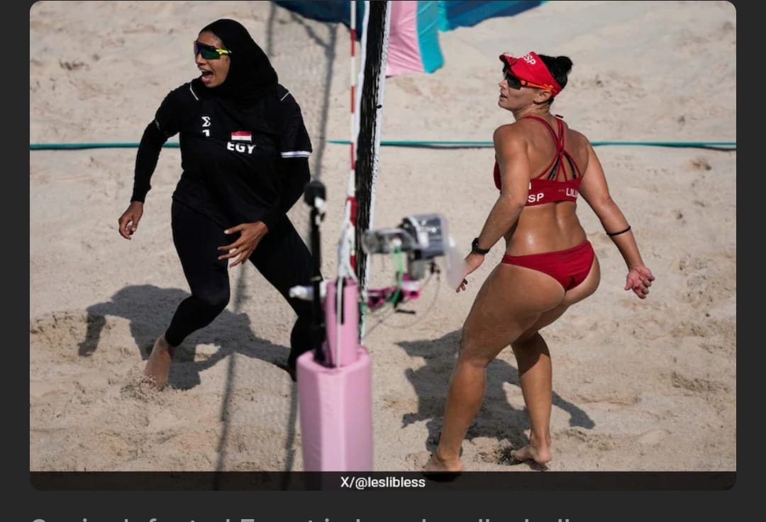Soal Hijab, Pertandingan Voli Pantai Spanyol vs Mesir Picu Perdebatan di Media Sosial