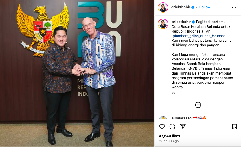 Terobosan Besar! PSSI-KNVB Jalin Kerjasama, Timnas Indonesia Siap Tantang Belanda