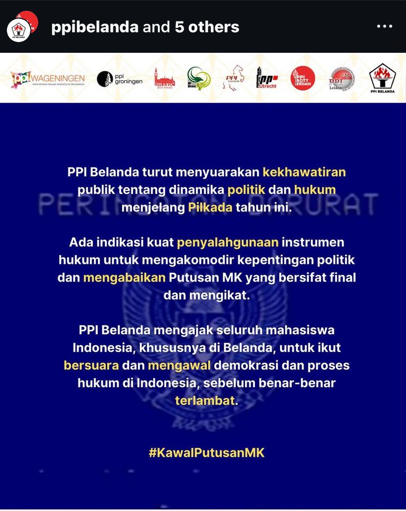 Alumni Connect PPI Dunia Turun Gunung Dukung Putusan MK, Ajak Rakyat Kawal Terus