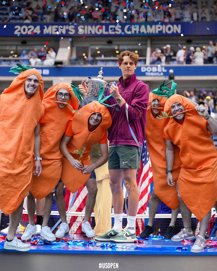 Juarai US Open, Jannik Sinner Permalukan Taylor Fritz di Kandang Sendiri, Alcaraz Kasih Selamat