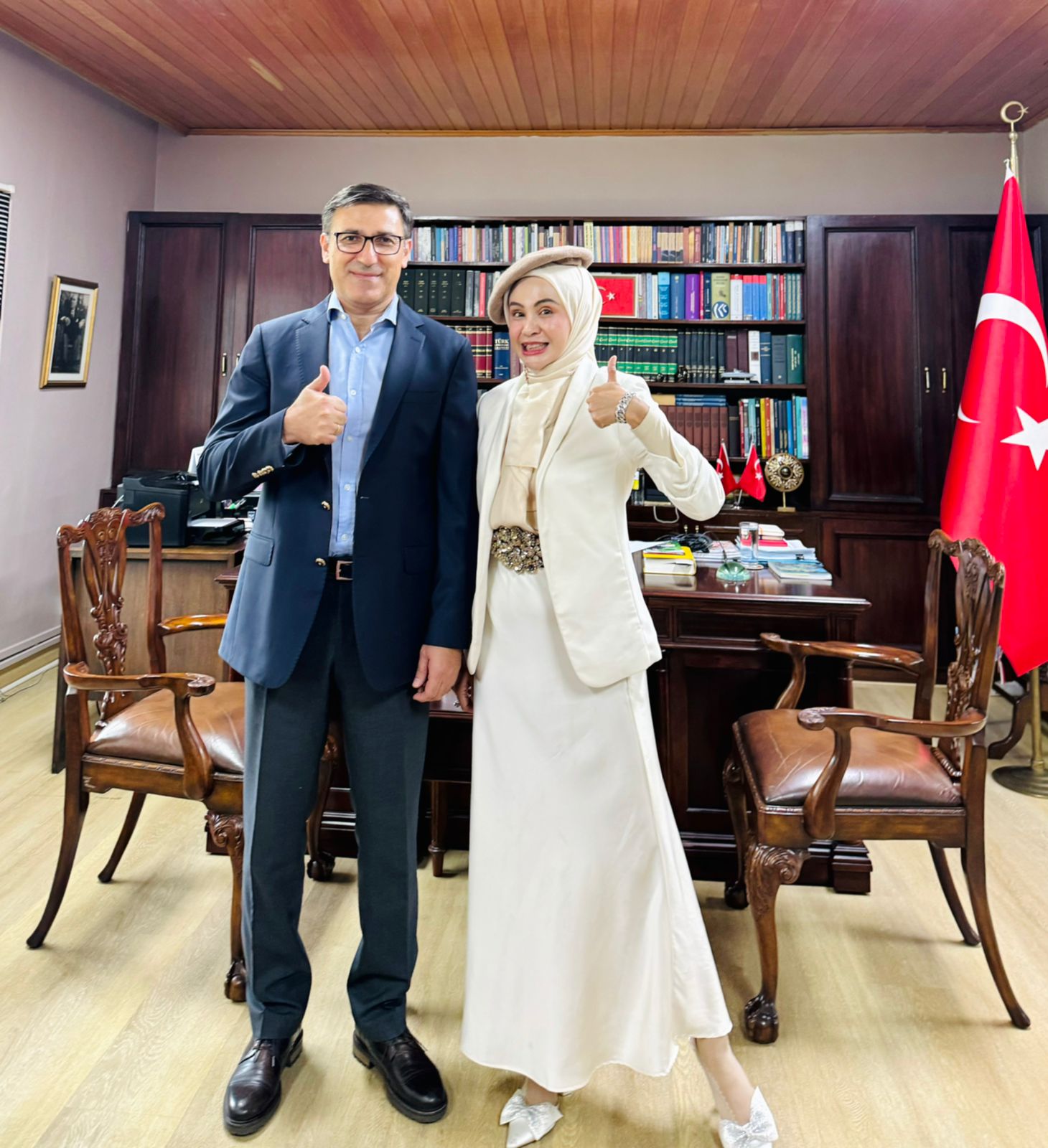 Dubes Turky Talip Kucuckan Bersahabat Dekat dengan CEO Klinik Taksim Medika dan CEO RS Ridhoka Salma