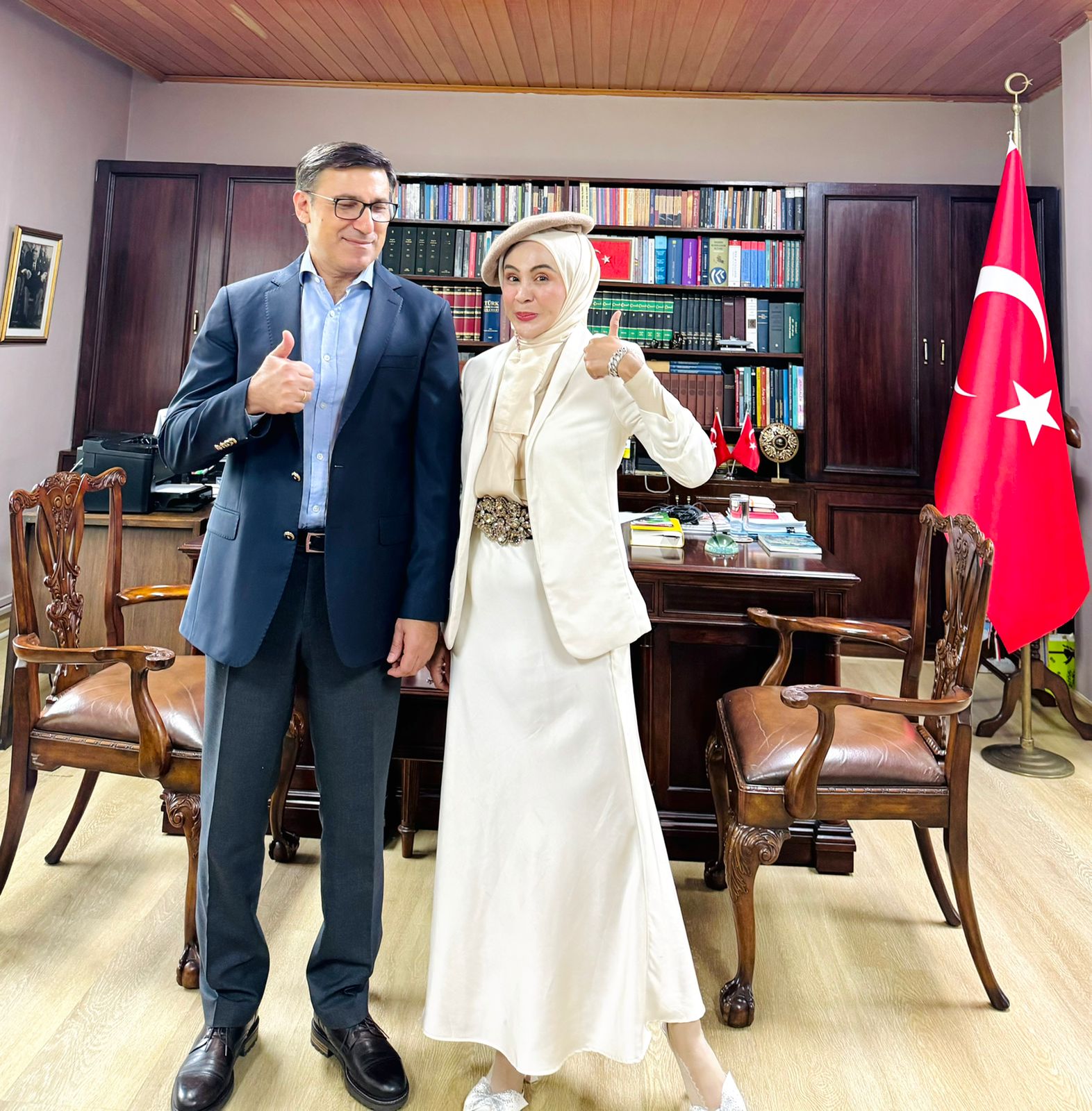 Dubes Turky Talip Kucuckan Bersahabat Dekat dengan CEO Klinik Taksim Medika dan CEO RS Ridhoka Salma