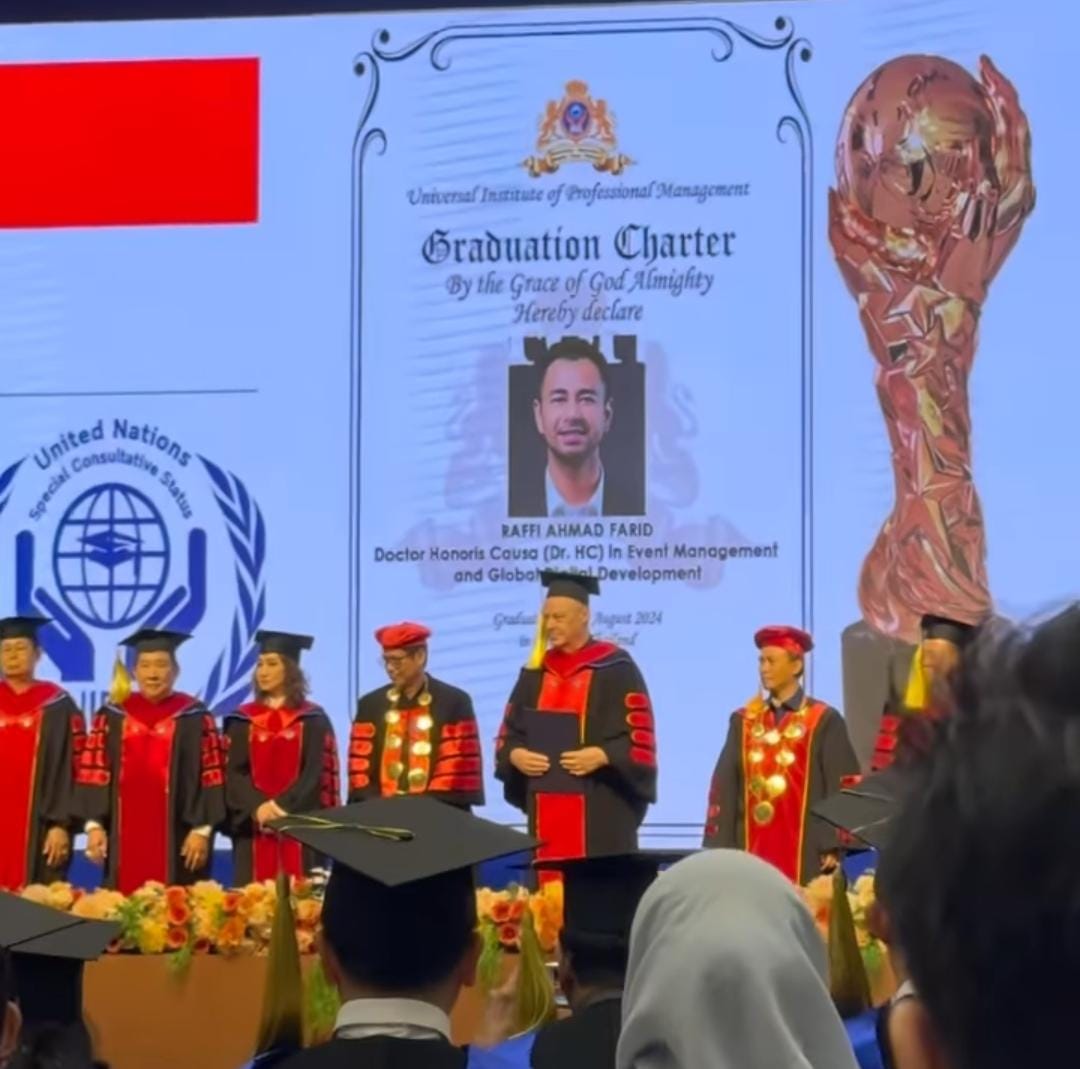 Raffi Ahmad Dapat Gelar Doktor dari UIPM Thailand, Netizen Cek Lokasi Kampus Malah Kena Zonk!