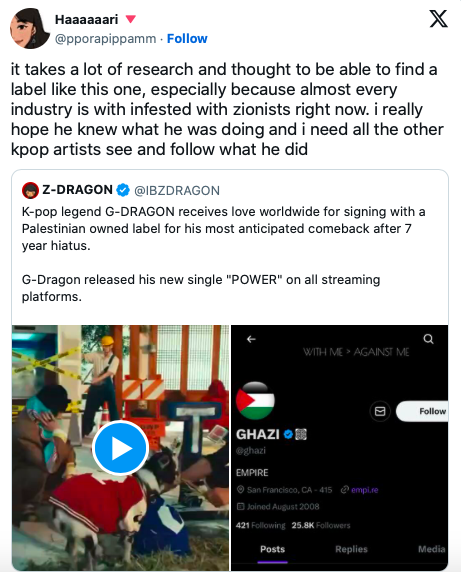 VIRAL! G-Dragon Tuai Pujian Setelah Gandeng Label Rekaman Milik Pengusaha Palestina