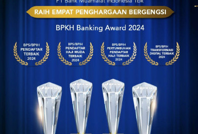 Bukti Kinerja Unggul, Bank Muamalat Kantongi 4 Penghargaan BPKH Award