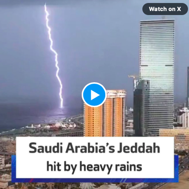 Hujan Lebat Landa Arab Saudi, Pusat Meteorologi Keluarkan Peringatan Cuaca Ekstrem