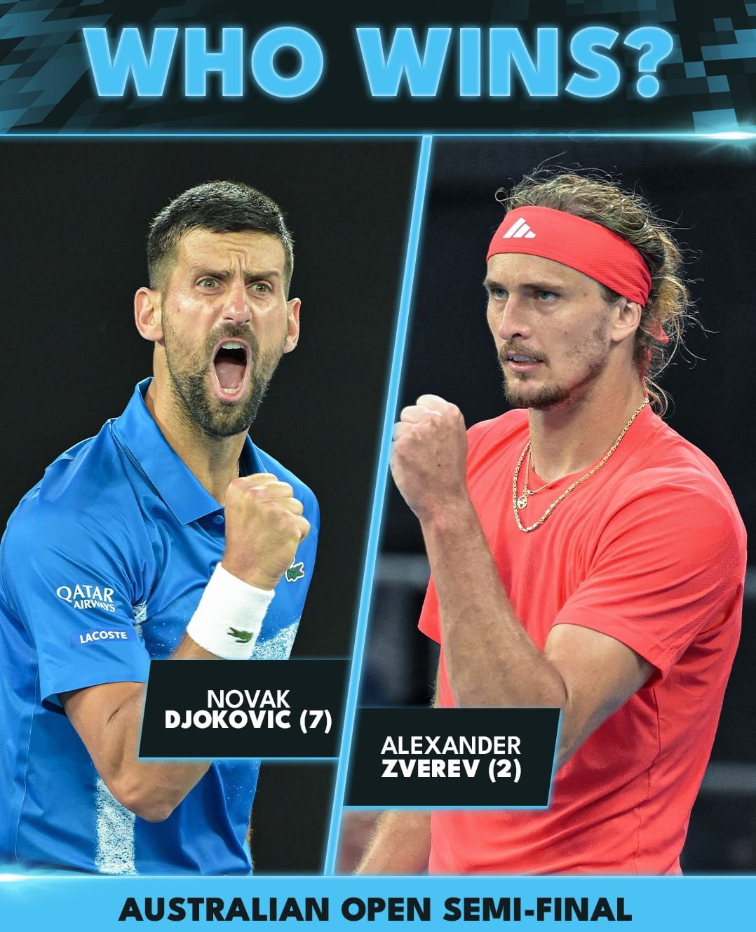 Djokovic vs Zherev: Pertarungan Yang Tidak Kalah Seru Saat Tumbangkan Alcaraz