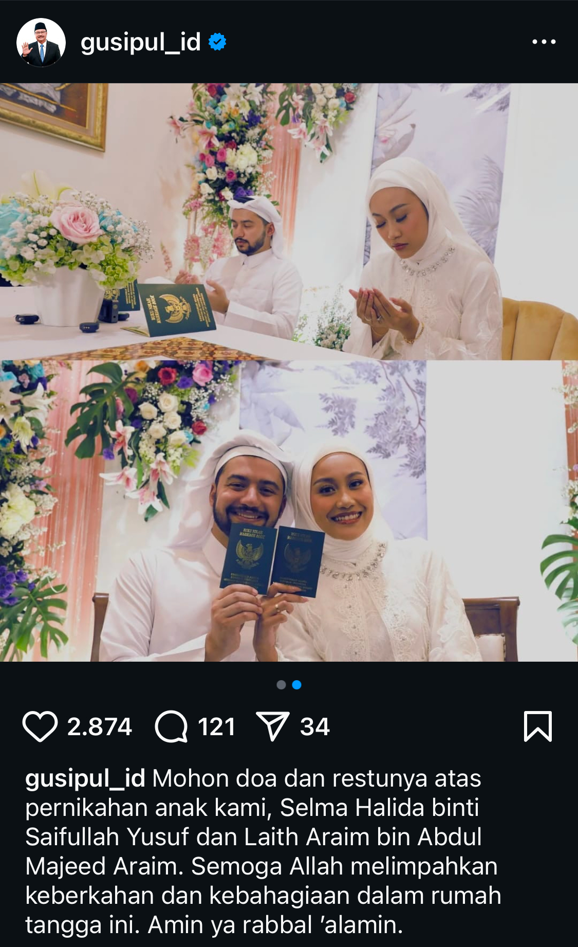 Resepsi Anak Mensos Gus Ipul Bikin Takjub: Cuma Pakai Tenda Sederhana, Tak Ada Sound System!
