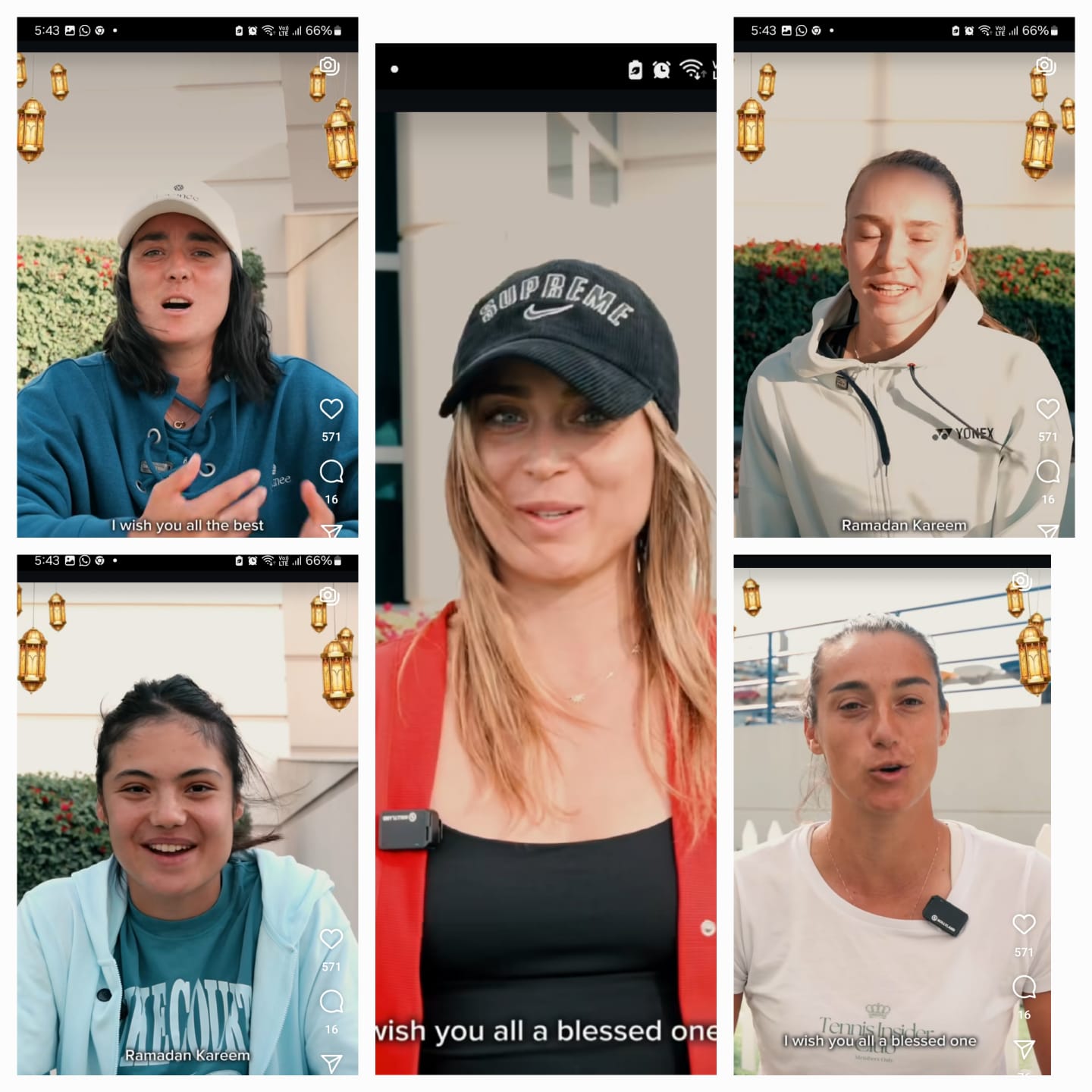 Para Petenis Papan Atas Ucapkan Selamat Ramadhan Kepada Para Fans