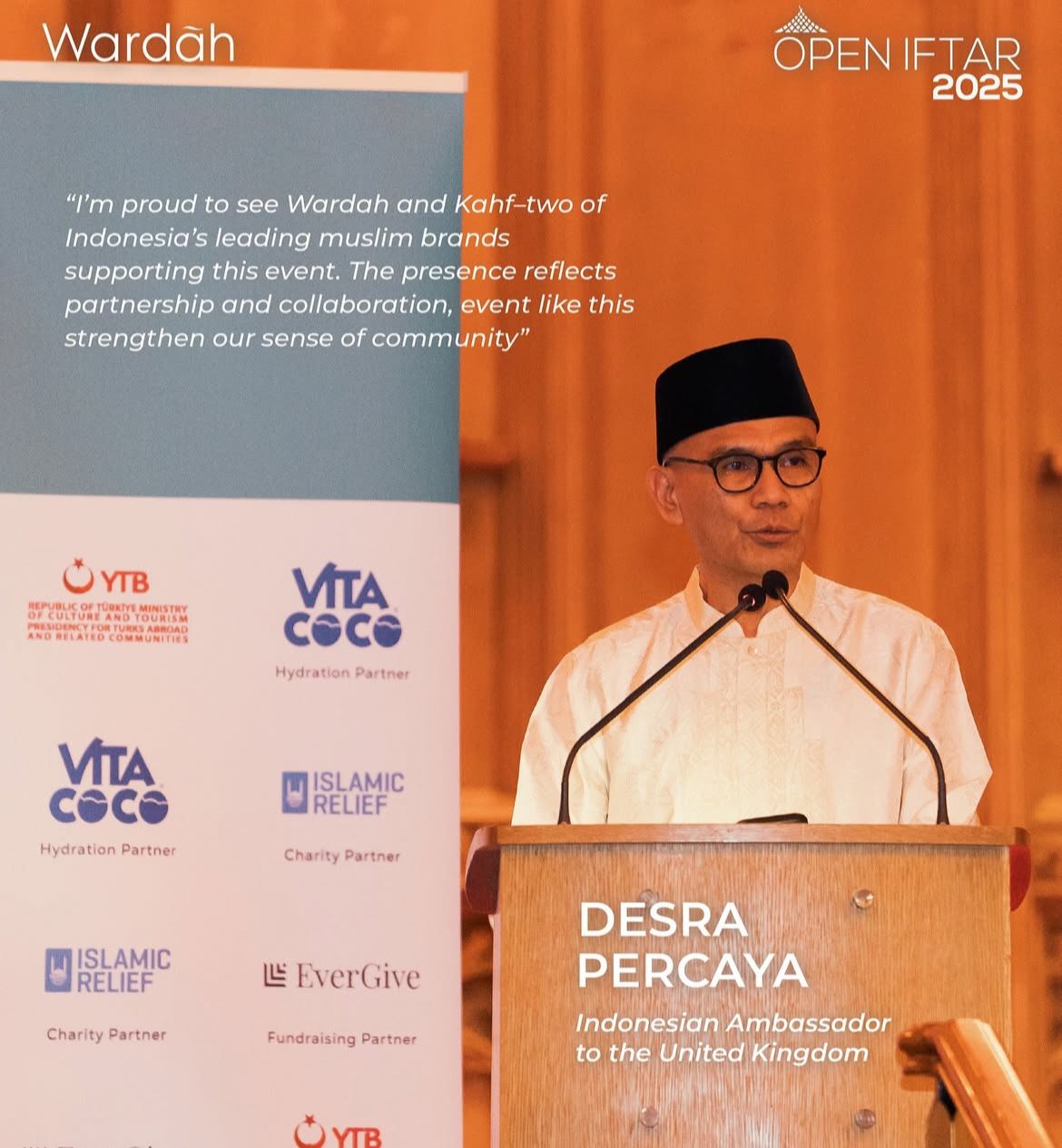 Wardah Ajak 750 Muslim Kumpul di Open Iftar London, Dihadiri Dubes & Lady of Mayor London