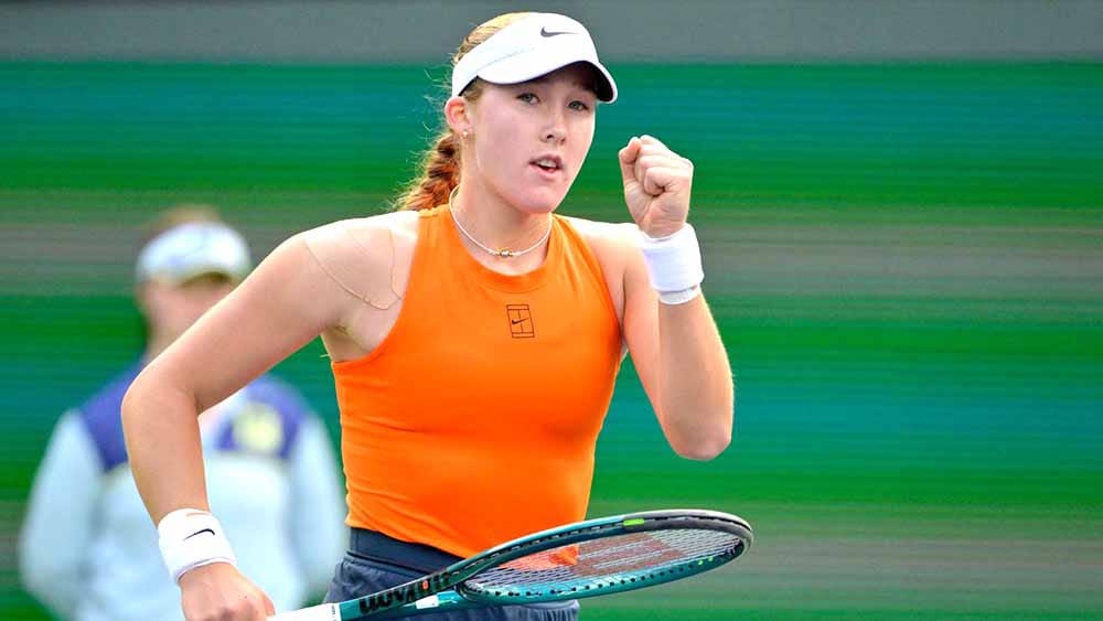 Mirra Andreeva Petenis 17 Tahun Juarai BNP Paribas Open Dengan Tumbangkan Sabalenka, Peringkat 1 Dunia