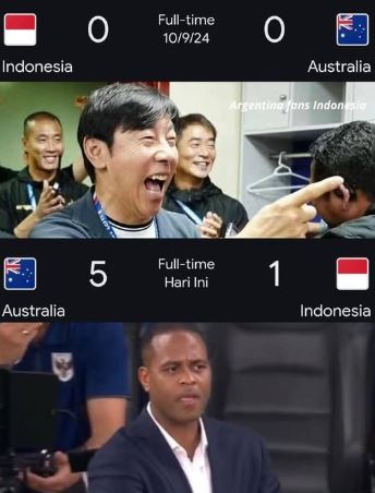 7 Meme Kocak Kekalahan Timnas dari Australia, Nyeseknya Masih Kerasa Sampai Sekarang