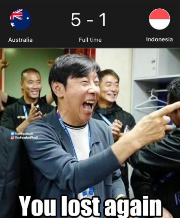 7 Meme Kocak Kekalahan Timnas dari Australia, Nyeseknya Masih Kerasa Sampai Sekarang