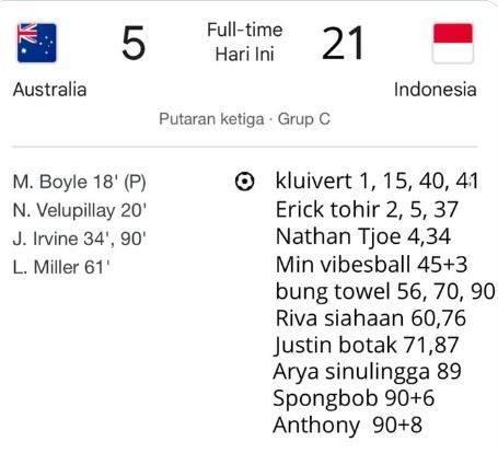 7 Meme Kocak Kekalahan Timnas dari Australia, Nyeseknya Masih Kerasa Sampai Sekarang