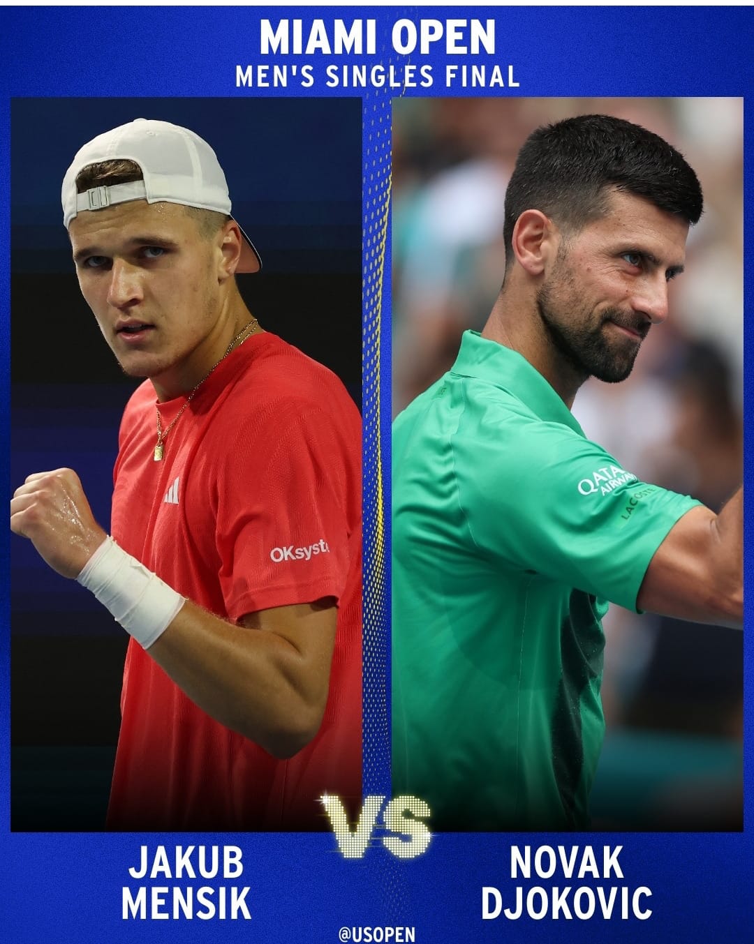 Setelah Tumbangkan Fritz, Jakub Mensik, 19 Tahun, Akan Jajal Perang Besar Melawan Djokovic di Final Miami Open