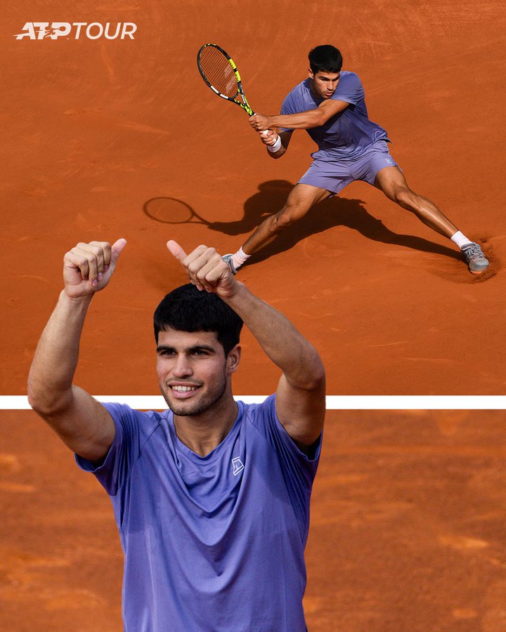 Carlos Alcaraz Sukses Tumbangkan Arthur Fils, di Final Bakal Bertarung Melawan Holger Rune