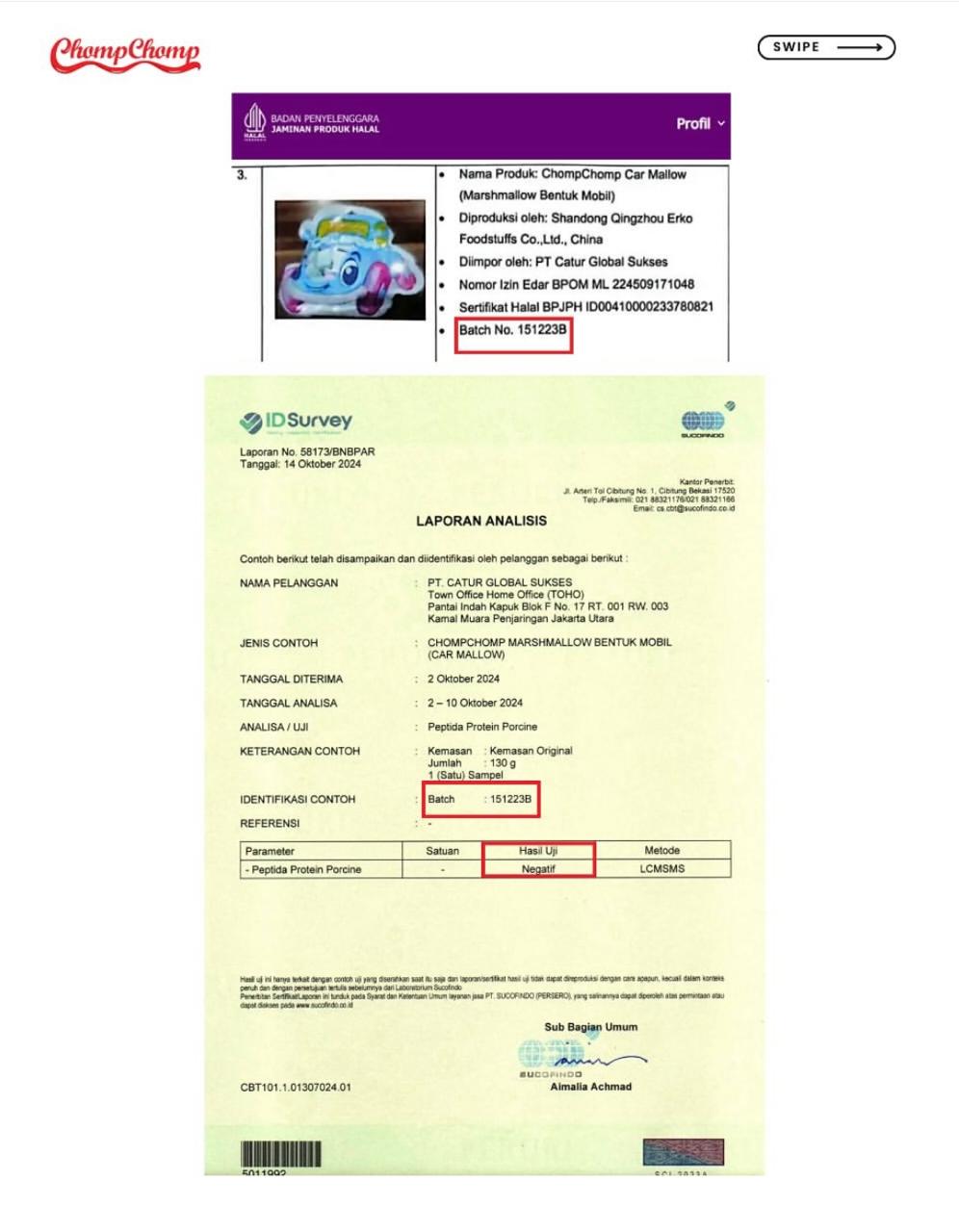 Produsen Marshmallow Beri Klarifikasi & Bukti Uji Lab Negatif, Usai Disebut Produknya Tercemar Babi