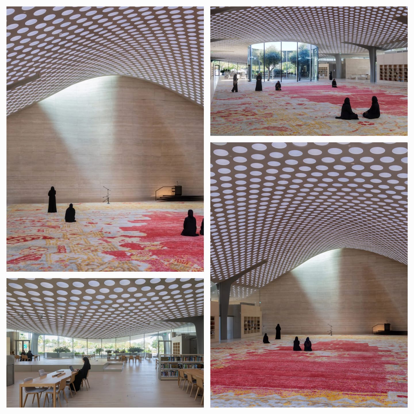 Masjid Dengan Qubah Berbentuk Selimut Dibangun Khusus Wanita Yang Sangat Komplit Dengan Nilai Seni Tinggi