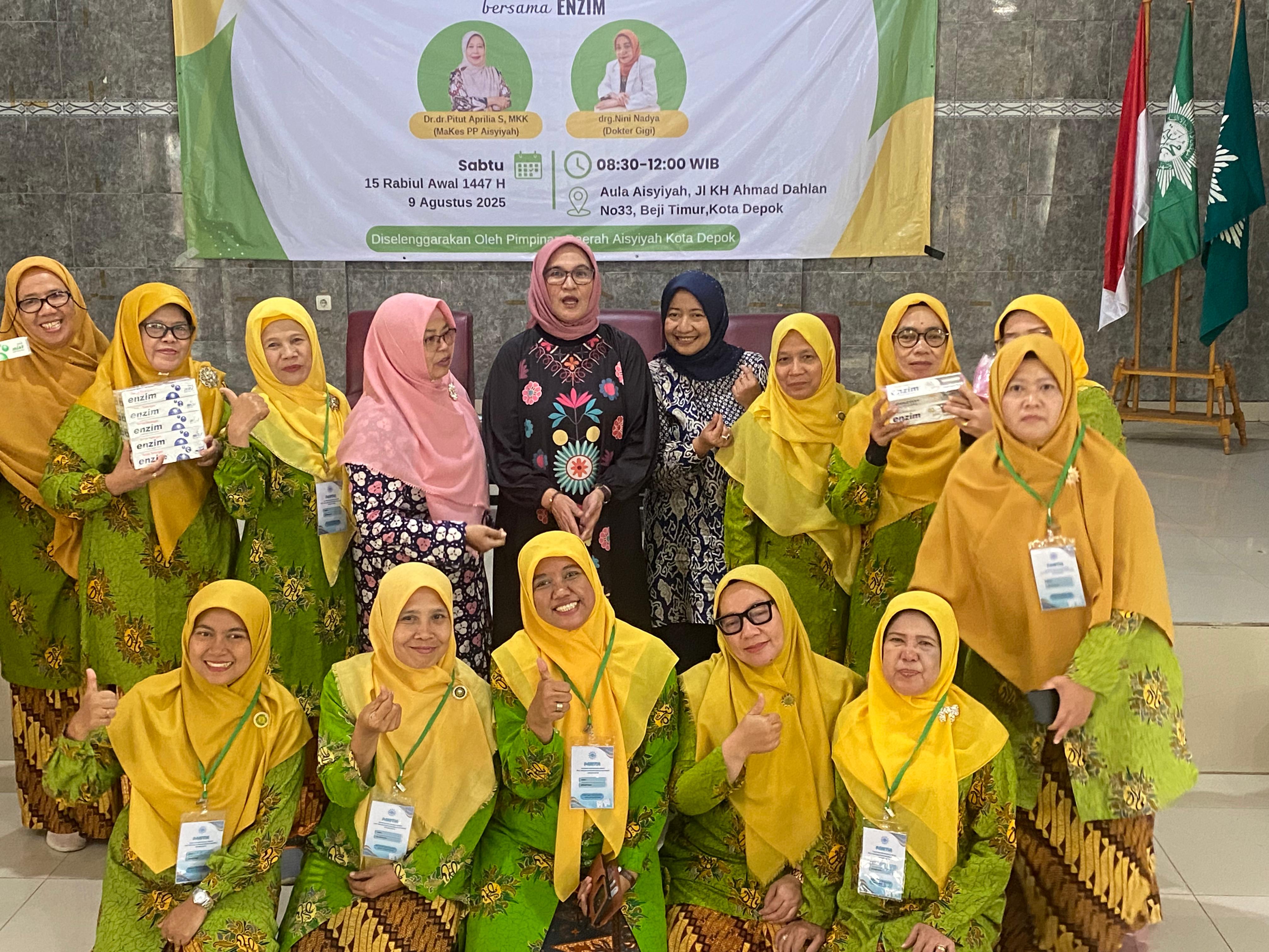 Aisyiyah Bersama Enzim Perkuat PHBS untuk Cegah Penyakit Gigi dan Mulut di Masyarakat
