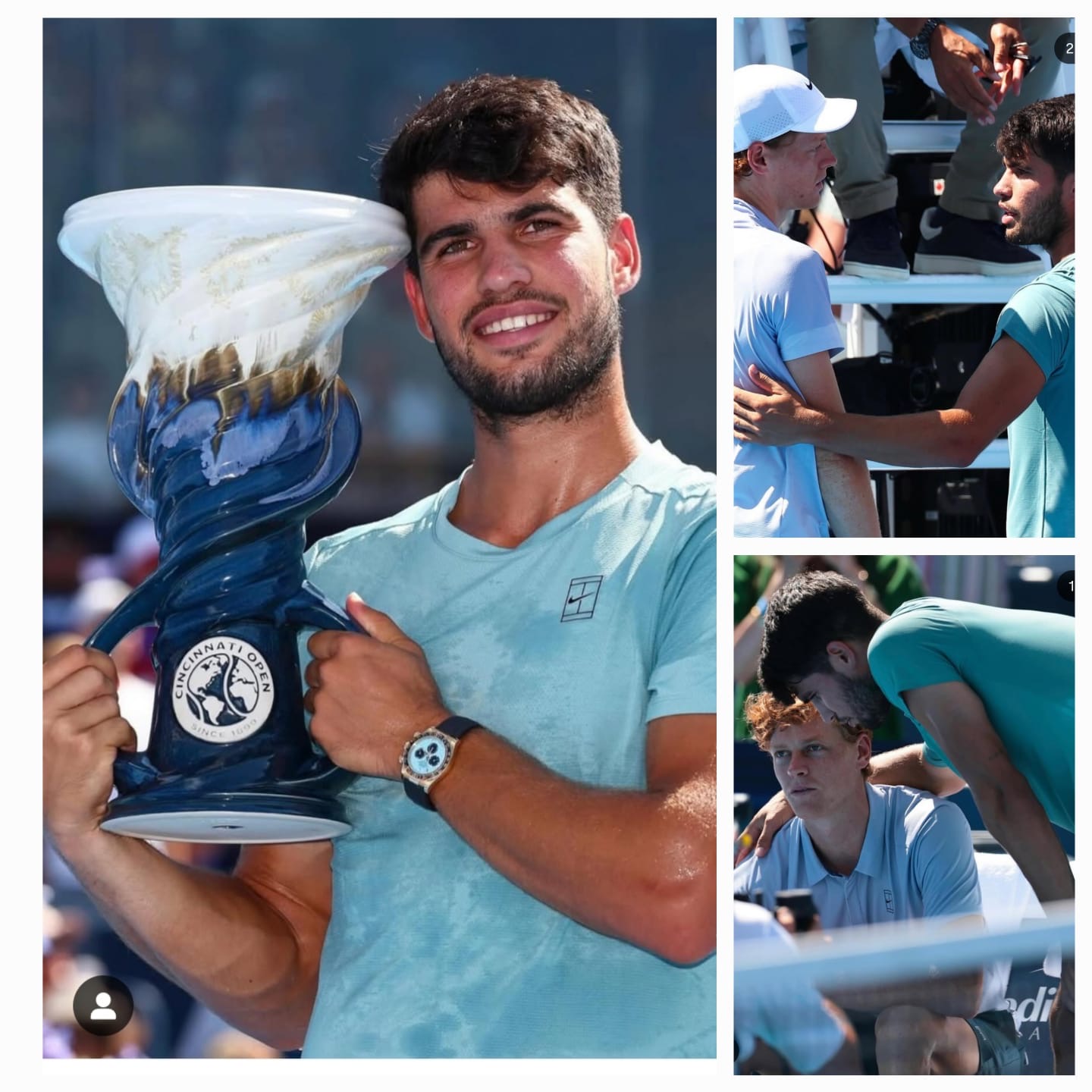 Alcaraz Juara Cincinnati Open, Dengan Hadiah 17,3 Miliar, Sinner Mundur Saat Tertinggal 5-0 di Set Pertama