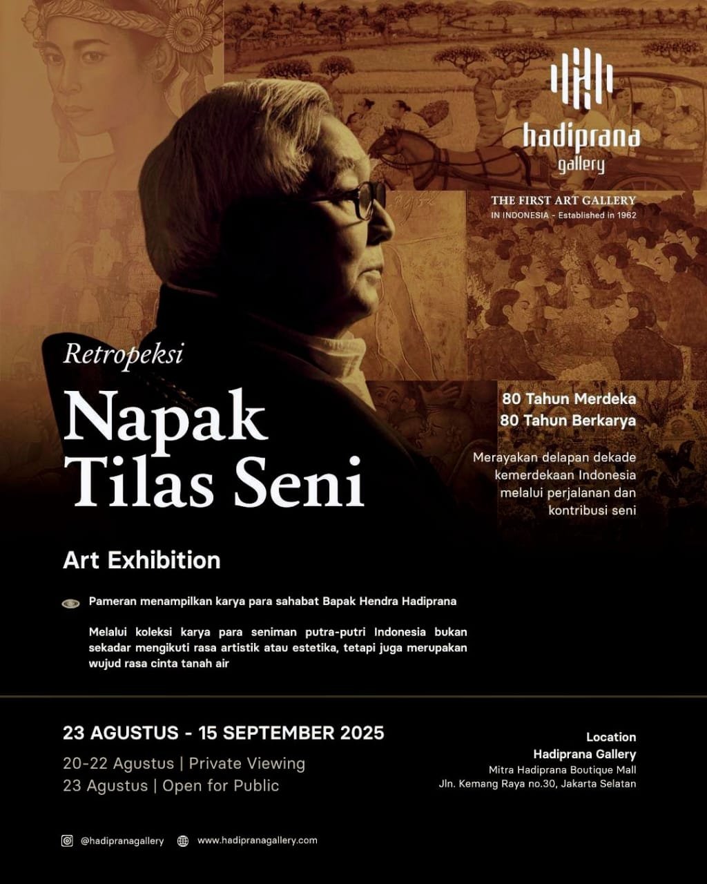 Pameran Retrospeksi Napak Tilas, Mengenang Jejak Hendra Hadiprana