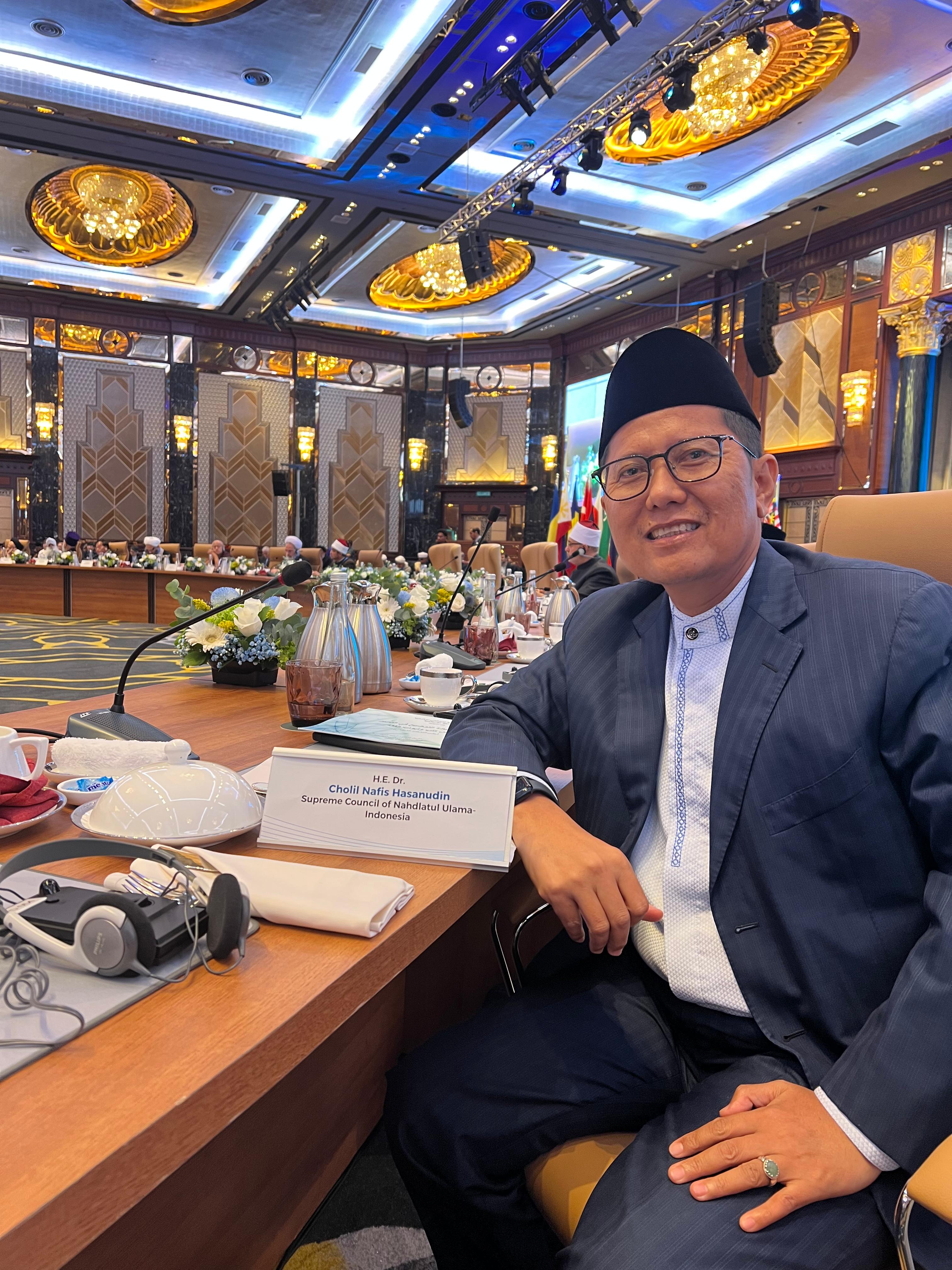 Rais Syuriyah PBNU Cholil Nafis Tegaskan Peran Pemimpin Agama dalam Perdamaian Dunia di Summit Internasional