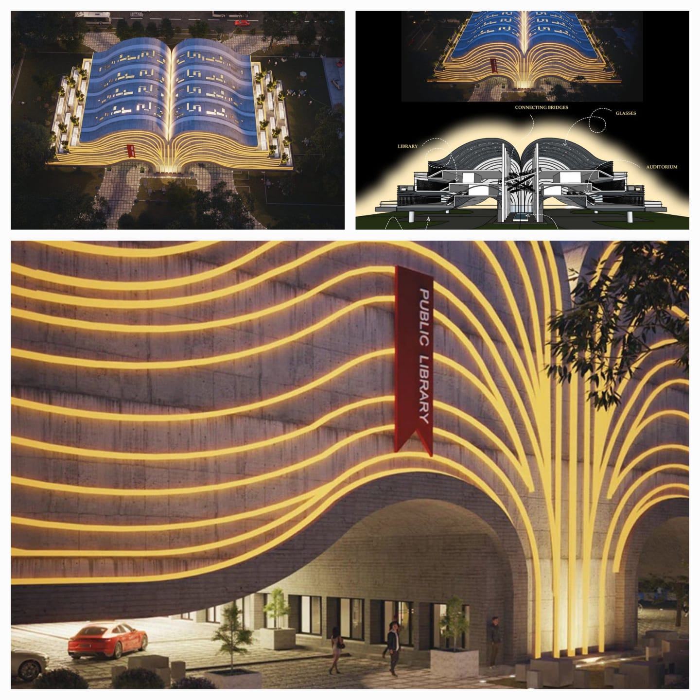 Perpustakaan Publik 'Buku Terbuka' Yang Futuristik Mengubah Membaca Jadi Pengalaman Arsitektural yang Impresif