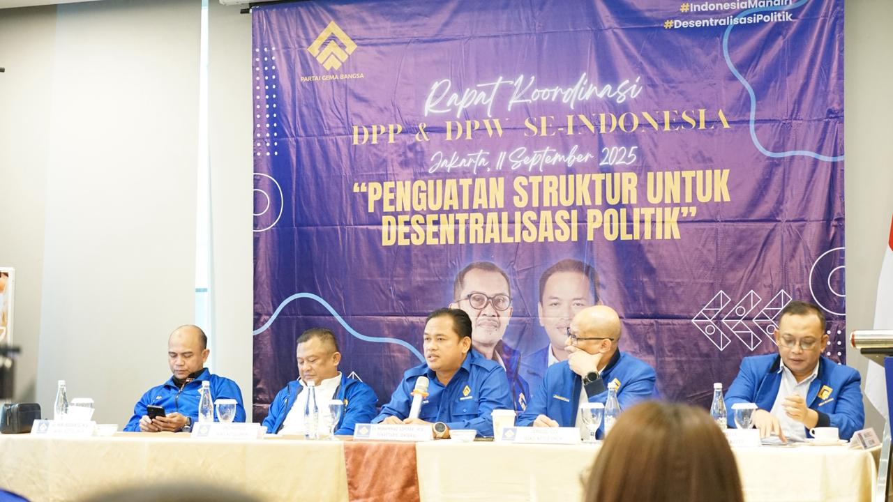 Perkuat dan percepat struktur, Gema Bangsa adakan Rapat Koordinasi DPW Se-Indonesia