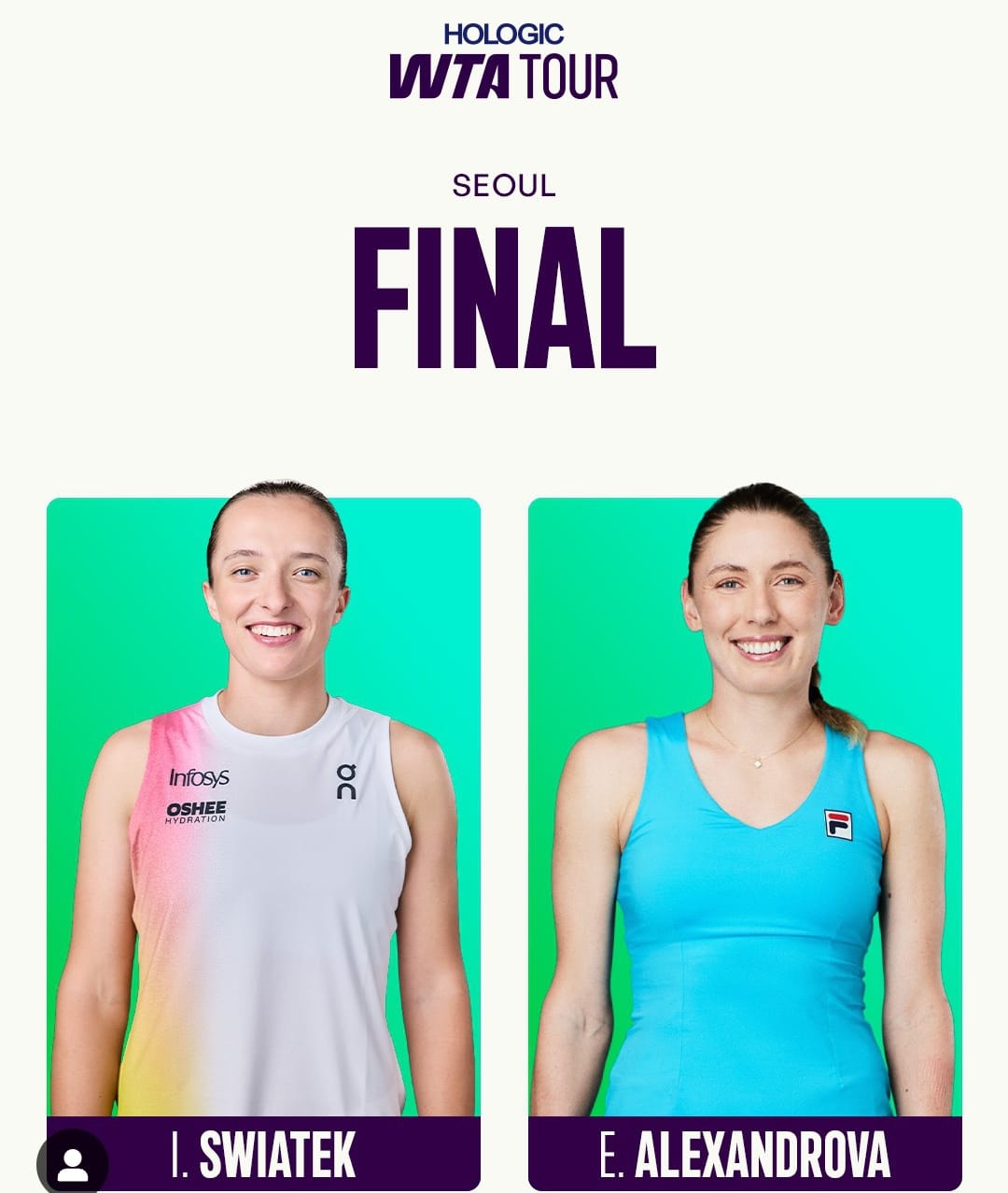 Iga Swiatek Melaju ke Final Korea Open dan Bakal Duel dengan Ekaterina Alexandrova Untuk Berebut Juara