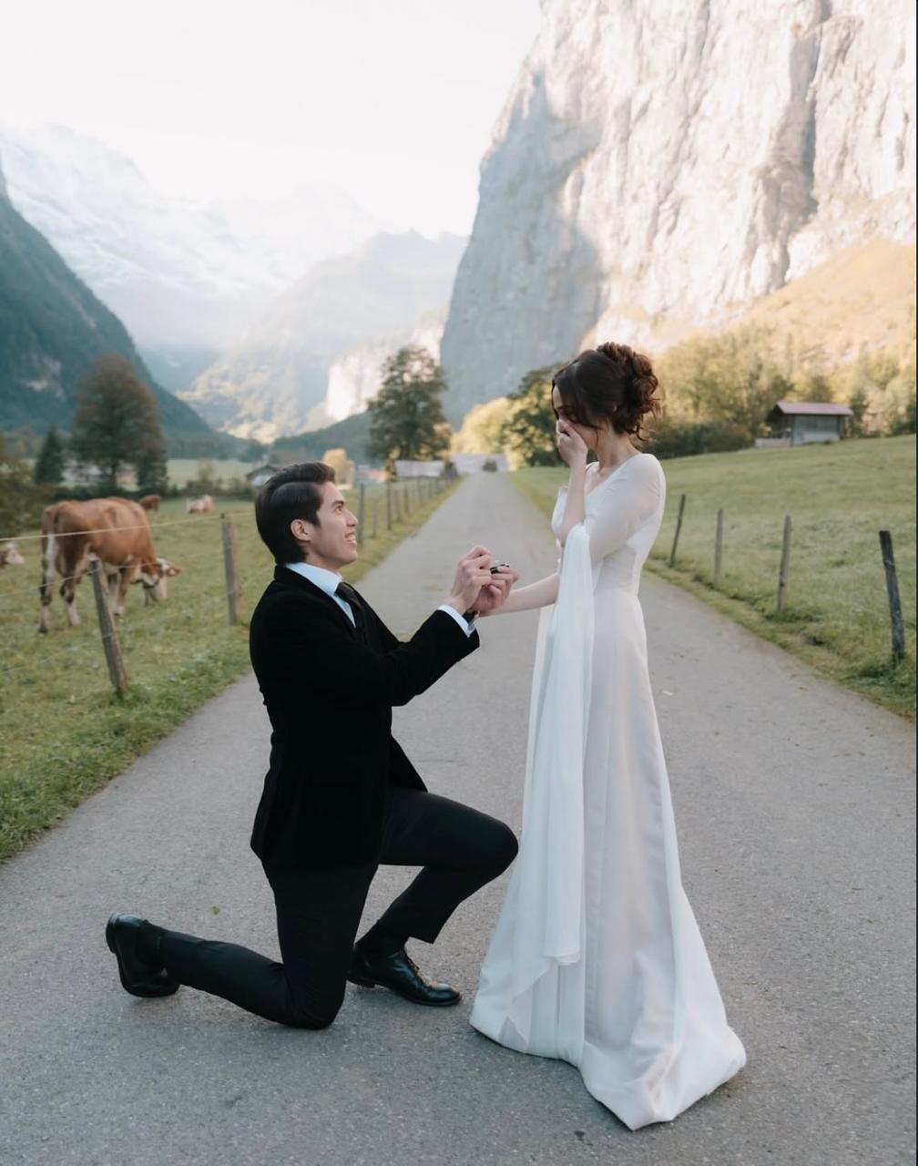 Bahagianya Syifa Hadju Dilamar El Rumi di Tempat Impian, Swiss