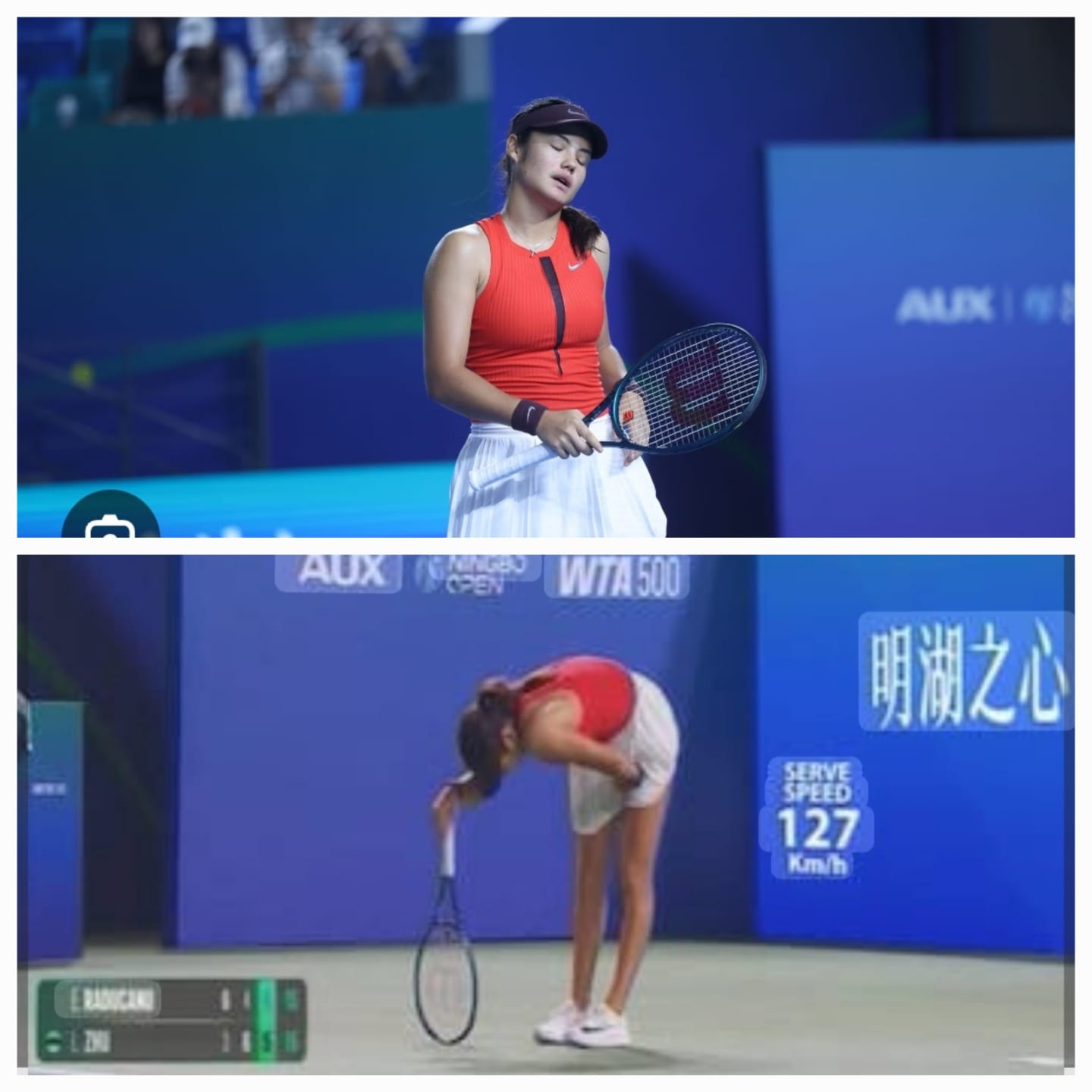 Zhu Taklukkan Raducanu yang Cedera di Ningbo Open; Yastremska Kalahkan Mboko
