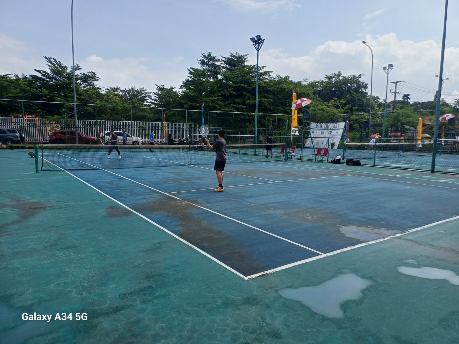 Pengkab Pelti Bekasi Resmikan Lapangan In Door, Tournamen Tenis Antar Club Digelar Meriah
