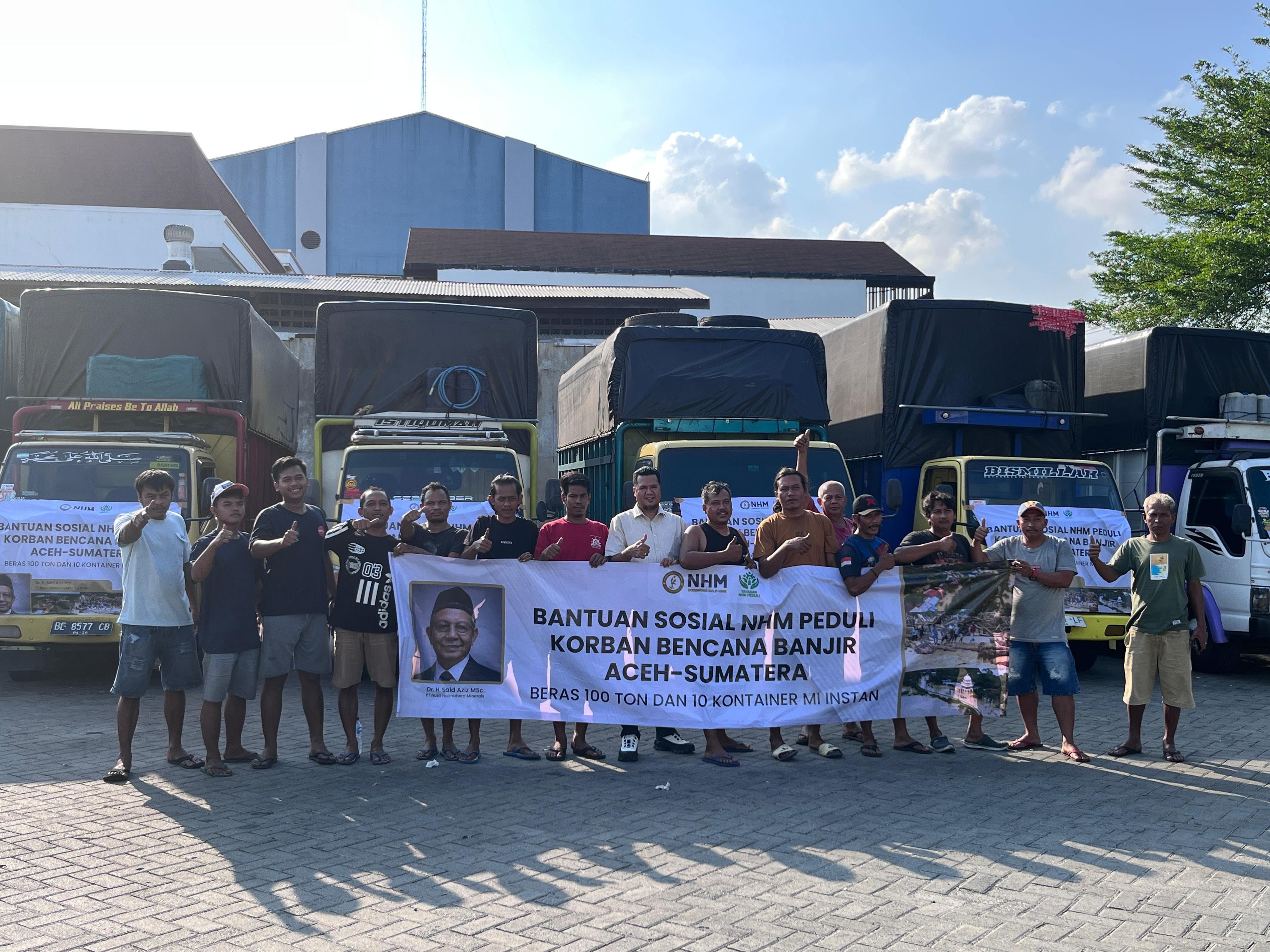 NHM Peduli Salurkan 100 Ton Beras dan 800 Ribu Bungkus Mi Instan untuk Korban Bencana Aceh