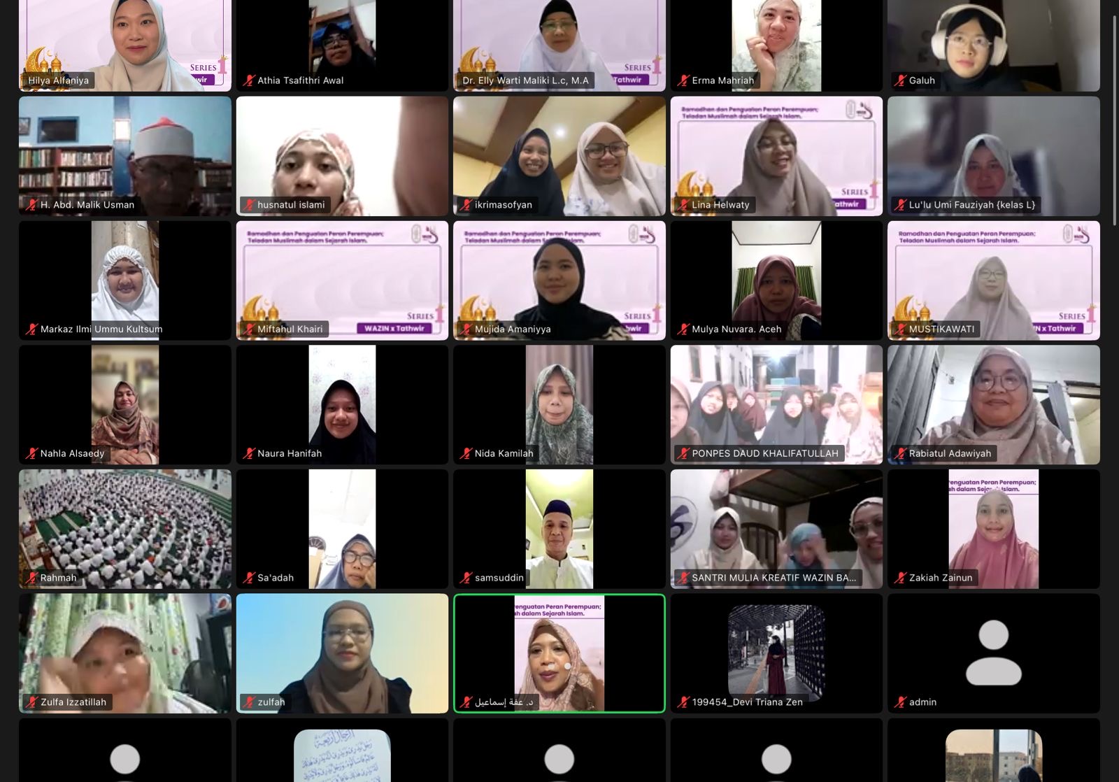 WAZIN dan Markaz Tathwir Gelar Webinar Tarhib Ramadan: Saatnya Perempuan Bersinar