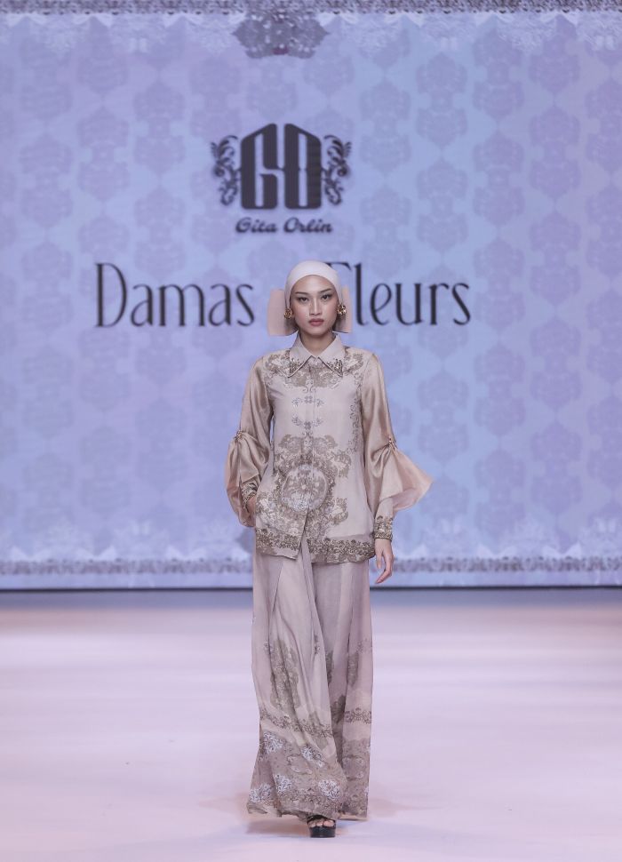 Paduan Tenun Ikat dan Motif Damask yang Mewah, Koleksi Terbaru Gita Orlin Rayakan Idul Fitri