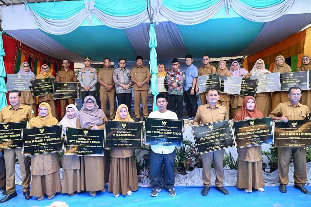 Pemerintah Tuntaskan Program Revitalisasi 726 Satuan Pendidikan di Provinsi Aceh