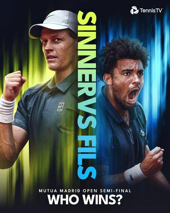 Jannik Sinner Akhirnya Hentikan Mimpi Rafael Jodar di Madrid Open dan Lolos Semifinal